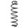 Fahrwerksfeder-Set hinten Schraubenfeder 351mm SPIDAN für VW GOLF VII