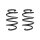 Suspension spring set front coil spring 243mm SPIDAN for AUDI TT 8J3