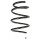 Suspension spring set front coil spring 310mm SPIDAN for RENAULT MEGANE