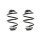 Fahrwerksfeder-Set hinten Schraubenfeder 236mm SPIDAN für BMW Z3 Roadster
