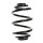 Suspension spring set rear coil spring 236mm SPIDAN for BMW Z3 Roadster