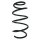 Fahrwerksfeder-Set vorne Schraubenfeder 314mm SPIDAN für OPEL CORSA E