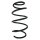 Suspension spring set front coil spring 314mm SPIDAN for OPEL CORSA E