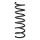 Suspension spring set rear coil spring 340mm SPIDAN for MAZDA 5 CW