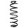 Suspension spring set rear coil spring 362mm SPIDAN for SKODA SUPERB II
