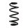Suspension spring set rear coil spring 268mm SPIDAN for AUDI A4 B9
