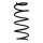 Suspension spring set front coil spring 331mm SPIDAN for FORD ECOSPORT 1.5