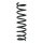 Suspension spring set rear coil spring 362mm SPIDAN for ix35 LM