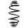 Suspension spring set Replacement Fit SPIDAN for OPEL ASTRA H