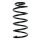 Fahrwerksfeder-Set hinten Schraubenfeder 275mm SPIDAN für OPEL CORSA D