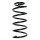 Suspension spring set rear coil spring 275mm SPIDAN for OPEL CORSA D