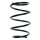 Fahrwerksfeder-Set vorne Schraubenfeder 287mm SPIDAN für MERCEDES SLK (R171)