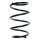 Suspension spring set front coil spring 287mm SPIDAN for MERCEDES SLK R171