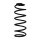 Suspension spring set rear coil spring 328mm SPIDAN for ACCENT III