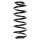 Suspension spring set front coil spring 348mm SPIDAN for VW PASSAT B5.5
