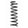 Suspension spring set rear coil spring 370mm SPIDAN for RENAULT SCÉNIC I
