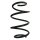 Suspension spring set front coil spring 337mm SPIDAN for OUTLANDER III