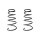 Suspension spring set front coil spring 314mm SPIDAN for SWIFT III