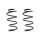 Suspension spring set front coil spring 345mm SPIDAN for CITROËN JUMPER II