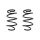 Fahrwerksfeder-Set vorne Schraubenfeder 263mm SPIDAN für AUDI TT Roadster