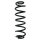 Fahrwerksfeder-Set hinten Schraubenfeder 351mm SPIDAN für VW GOLF VII