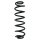 Suspension spring set rear coil spring 351mm SPIDAN for VW GOLF VII