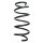 Suspension spring set front coil spring 315mm SPIDAN for OPEL CORSA D