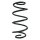 Suspension spring set rear coil spring 297mm SPIDAN for MERCEDES B CLASS