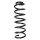 Suspension spring set front coil spring 379mm SPIDAN for ALFA ROMEO 166