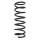 Suspension spring set rear coil spring 363mm SPIDAN for FORD MONDEO III