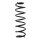 Fahrwerksfeder-Set hinten Schraubenfeder 359mm SPIDAN für RENAULT MEGANE III
