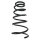 Suspension spring set rear coil spring 358mm SPIDAN for TUCSON JM