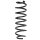 Fahrwerksfeder-Set hinten Schraubenfeder 327mm SPIDAN für HONDA CIVIC IX