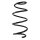 Suspension spring set front coil spring 325mm SPIDAN for OPEL ASTRA K