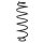 Fahrwerksfeder-Set hinten Schraubenfeder 389mm SPIDAN für VW BEETLE (5C1)