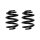 Suspension spring set rear coil spring 249mm SPIDAN for VW TRANSPORTER T6