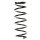 Fahrwerksfeder-Set hinten Schraubenfeder 302mm SPIDAN für OPEL AGILA (A)