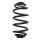 Fahrwerksfeder-Set hinten Schraubenfeder 309mm SPIDAN für OPEL ASTRA J
