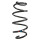Suspension spring set front coil spring 346mm SPIDAN for VW EOS 1F7