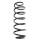 Suspension spring set rear coil spring 320mm SPIDAN for FORD FIESTA VI