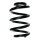 Suspension spring set front coil spring 270mm SPIDAN for RENAULT MASTER II