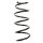 Suspension spring set front coil spring 347mm SPIDAN for OPEL VECTRA C