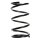 Suspension spring set front coil spring 334mm SPIDAN for FORD TRANSIT panel van