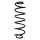 Suspension spring set rear coil spring 352mm SPIDAN for PEUGEOT 208 I