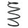 Suspension spring set front coil spring 277mm SPIDAN for MERCEDES CLA Coupe