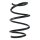 Suspension spring set front coil spring 283mm SPIDAN for MERCEDES A CLASS W176