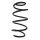 Suspension spring set front coil spring 295mm SPIDAN for OPEL ADAM M13