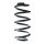 Fahrwerksfeder-Set hinten Schraubenfeder 256mm SPIDAN für AUDI TT (8J3)