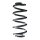 Suspension spring set rear coil spring 256mm SPIDAN for AUDI TT 8J3
