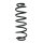 Suspension spring set rear coil spring 333mm SPIDAN for CITROËN DS4 NX